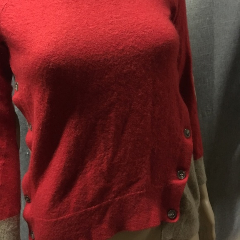 J. Crew Side-Button Colorblock Sweater - Picture 2 of 4